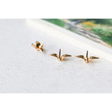 Japanese Alloy Paper Crane Pendant for Earrings DIY