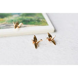 Japanese Alloy Paper Crane Pendant for Earrings DIY