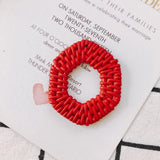 8pcs Acrylic Plastic Weave Pendant Jewelry Findings DIY Material