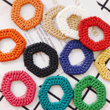 8pcs Acrylic Plastic Weave Pendant Jewelry Findings DIY Material