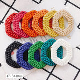 8pcs Acrylic Plastic Weave Pendant Jewelry Findings DIY Material