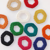 8pcs Acrylic Plastic Weave Pendant Jewelry Findings DIY Material