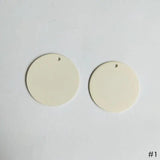 PURPLEGRAPE matte multicolor wafer DIY earrings