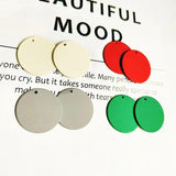 PURPLEGRAPE matte multicolor wafer DIY earrings