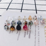 4 Pcs Glass Irregular Round Women's Earrings Jewelry Access.