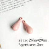 10pcs Multicolor Drop Shape Earrings Hair Accessories Keychain Pendant