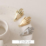 Color-Preserving Palm Gesture Pendant DIY Jewelry Accessory