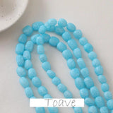 Frosted Glass Bead DIY Necklace Bracelet Earring Pendant Material