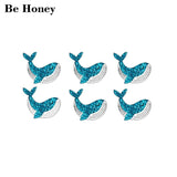 10pcs 20mm Acrylic Whale Earrings Laser Cut Glitter Party DIY
