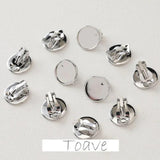14K Electroplating Ear Clip Round Support Ring DIY Tray Accessory