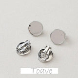 14K Electroplating Ear Clip Round Support Ring DIY Tray Accessory