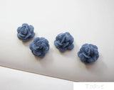 4pcs Furry Flower Earrings DIY Hair Accessories Kit