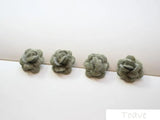 4pcs Furry Flower Earrings DIY Hair Accessories Kit