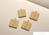 6pcs Abstract Face Pendant Earrings DIY Material Accessories