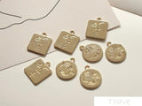 6pcs Abstract Face Pendant Earrings DIY Material Accessories
