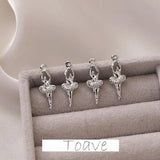 Mini Ballet Girl Pendant for DIY Earrings