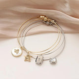 14K Gold-Plated Bracelet with Iron Buckle DIY Hand-Made Material