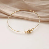 14K Gold-Plated Bracelet with Iron Buckle DIY Hand-Made Material
