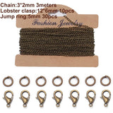 3m Bulk Iron Chains Cable Chain with Findings