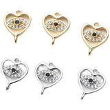 14K Electroplating Love Eyes Double Hanging DIY Jewelry Making Material