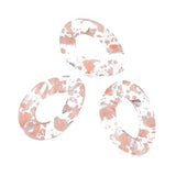 30mm Acrylic Star Chain Buckle Ring Bright Colorful Jewelry Bag Accessory