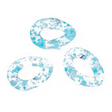 30mm Acrylic Star Chain Buckle Ring Bright Colorful Jewelry Bag Accessory