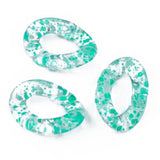 30mm Acrylic Star Chain Buckle Ring Bright Colorful Jewelry Bag Accessory