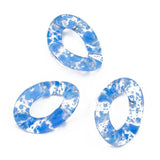 30mm Acrylic Star Chain Buckle Ring Bright Colorful Jewelry Bag Accessory