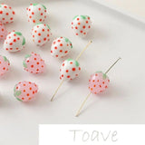 Pink Strawberry Bead Necklace DIY Set