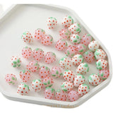 Pink Strawberry Bead Necklace DIY Set