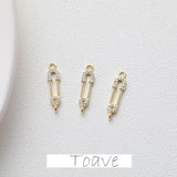 Electroplated Zircon Crystal DIY Pendant Material