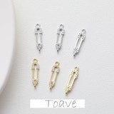 Electroplated Zircon Crystal DIY Pendant Material