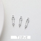 Electroplated Zircon Crystal DIY Pendant Material