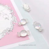 Sweet Girl's Earrings Resin Glitter Powder Candy Mobile Phone Shell 10pcs