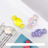 Sweet Girl's Earrings Resin Glitter Powder Candy Mobile Phone Shell 10pcs