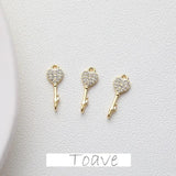 Copper Plating Double Hanging Earrings, Hand-made Material Accessories