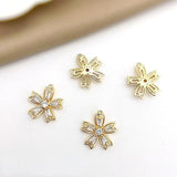Copper Plated 18K Zircon Cherry DIY Necklace Hair Material