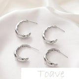 14K Gold-Plated Moon Half-Bend Earring DIY Material