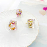 4pcs DIY Earrings Shell Acrylic Cube Accessories