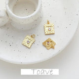 14K Gold-Covered Pink Zirconium Crystal Pendant DIY Material
