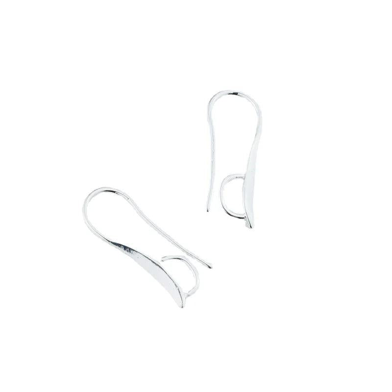 925 Silver Earring Findings DIY Settings - 9*22MM - 10/20/5