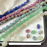 Vintage Natural Stone Jewelry Materials DIY Earrings