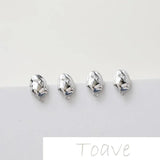 Gold-Clad Copper Plated Irregular Oval Silver Needle Earrings Material