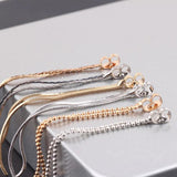 Butterfly Earplugs Copper Earrings Chain Tassel Pendant