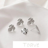 14K Gold-Clad Leaf Earrings DIY Jewelry Material