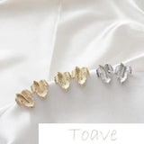 14K Gold-Clad Leaf Earrings DIY Jewelry Material