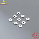 10pcs 925 Sterling Silver 5mm Spacer Beads Bracelets Necklace DIY Jewelry Making