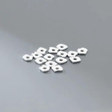 10pcs 925 Sterling Silver 5mm Spacer Beads Bracelets Necklace DIY Jewelry Making