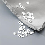 10pcs 925 Sterling Silver 5mm Spacer Beads Bracelets Necklace DIY Jewelry Making