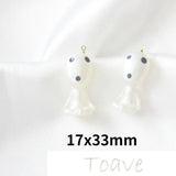 Resin and Luminous Powder Alien Pendant DIY Earrings